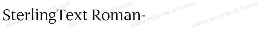 SterlingText Roman字体转换